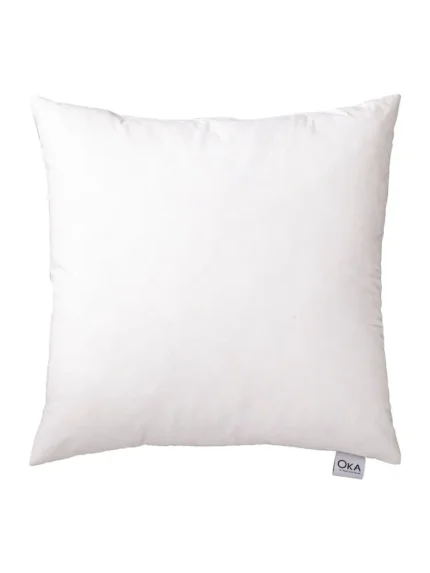 Oka White Square Duck Feather-Filled Cushion Pad 51 X 51cm